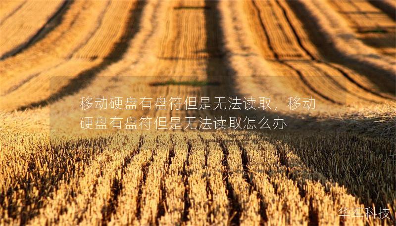 移动硬盘有盘符但是无法读取，移动硬盘有盘符但是无法读取怎么办