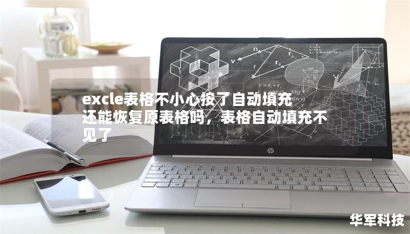 excle表格不小心按了自动填充还能恢复原表格吗，表格自动填充不见了