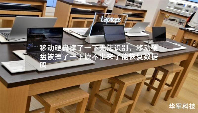 移动硬盘摔了一下无法识别，移动硬盘被摔了一下读不出来了能恢复数据吗