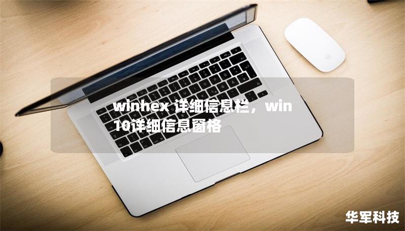 winhex 详细信息栏，win10详细信息窗格