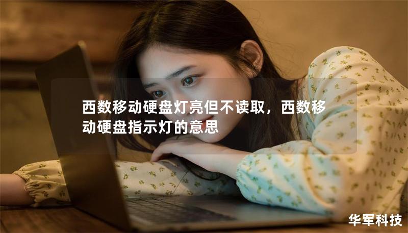 西数移动硬盘灯亮但不读取，西数移动硬盘指示灯的意思