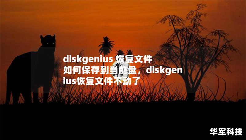 diskgenius 恢复文件 如何保存到当前盘，diskgenius恢复文件不动了