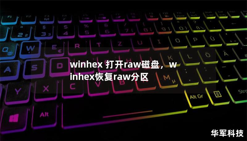 winhex 打开raw磁盘，winhex恢复raw分区
