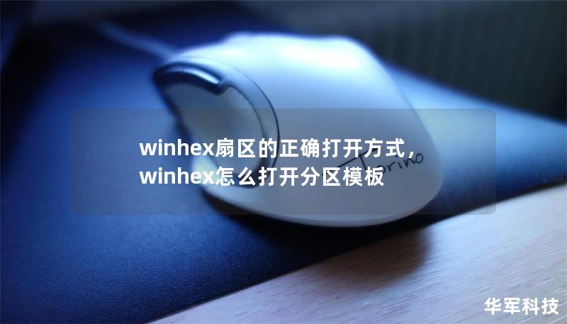 winhex扇区的正确打开方式，winhex怎么打开分区模板