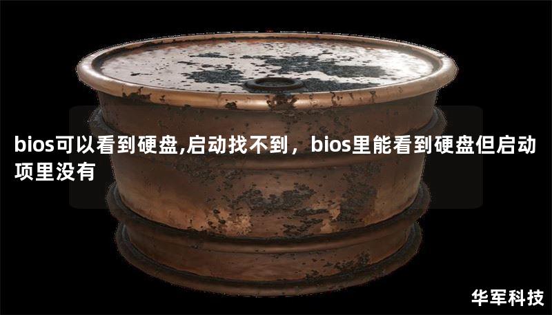 bios可以看到硬盘,启动找不到，bios里能看到硬盘但启动项里没有