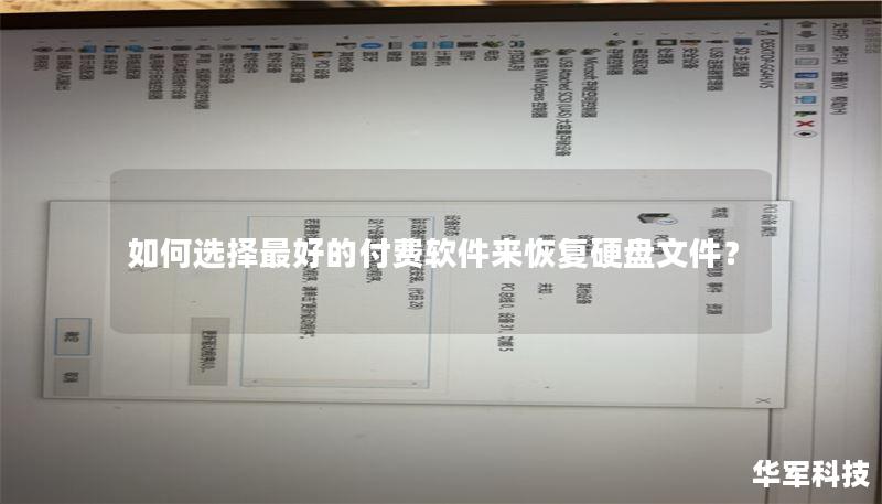 如何选择最好的付费软件来恢复硬盘文件？