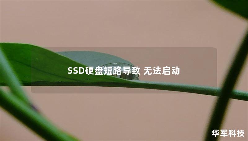SSD硬盘短路导致 无法启动