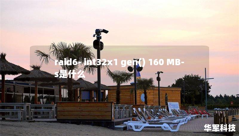raid6- int32x1 gen() 160 MB-s是什么